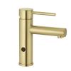 Mizu Drift Dual Function Sensor Basin Mixer Brushed Brass